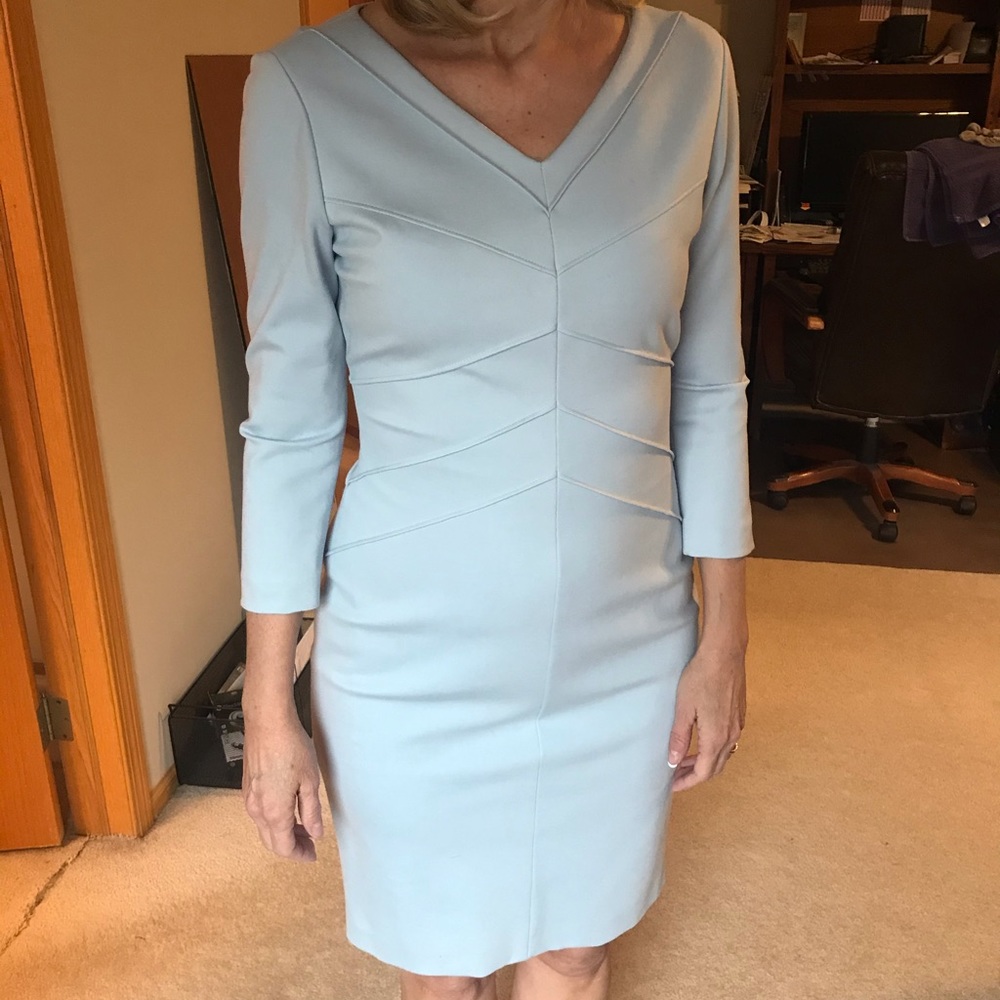 Baby blue dress